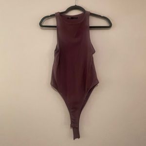 Zara Sleeveless Purple Bodysuit Size Small